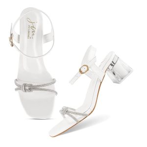 JM LOOKS Casual Fancy & Stylish Block Heel Sandals Solid Comfortable Sole For Womens & Girls